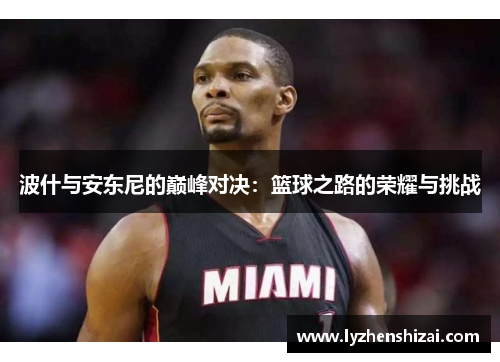 波什与安东尼的巅峰对决：篮球之路的荣耀与挑战